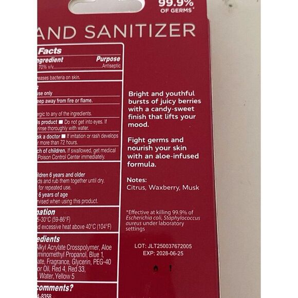 Smart Care Scented Hand Sanitizer Spray 1 Fl Oz Juicy Berry Hydrating NEW - Picture 9 of 13